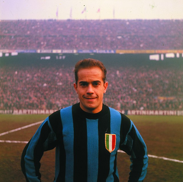 Suárez with Inter Milan at San Siro in the mid-1960s