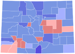 1978 Colorado gubernatorial election results map by county.svg