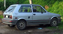 The iconic Yugo was manufactured by Zastava. 1990 Yugo GVX in Chile, rear right side.jpg