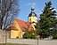 23.03.2012 04808 Sachsendorf (Wurzen), Am Ring: Dorfkirche (GMP: 51.317115,12.858401), Ursprünge 13. oder 14 Jahrhundert, vielfach umgebaut. Chortu...