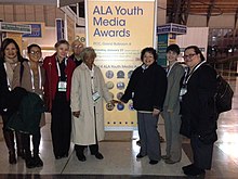 ALA Youth Media Awards 2014 Pura Belpre Award Committee with Dr. Henrietta M. Smith.jpg