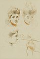 2017-02 Paul César Helleu - Studies of the head of a young woman.jpg