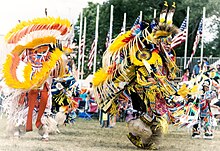 A 2017 wacipi held by the Prairie Island Indian Community 2017 Prairie Island Indian Community Wacipi (Pow Wow) (35453937570) (cropped).jpg