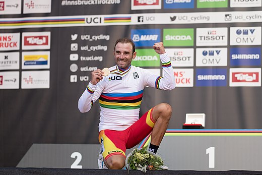 20180930 UCI Road World Championships Innsbruck Men Elite Road Race Alejandro Valverde 850 2213.jpg