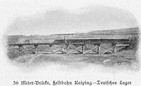 36-Meter-Brücke, Feldbahn Kaiping–Deutsches Lager[1]