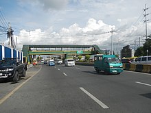 Dr. Santos Avenue Avenue near SLEX at the city boundary of Parañaque. Formerly called Sucat Road, the avenue functions as Parañaque's main thoroughfare.