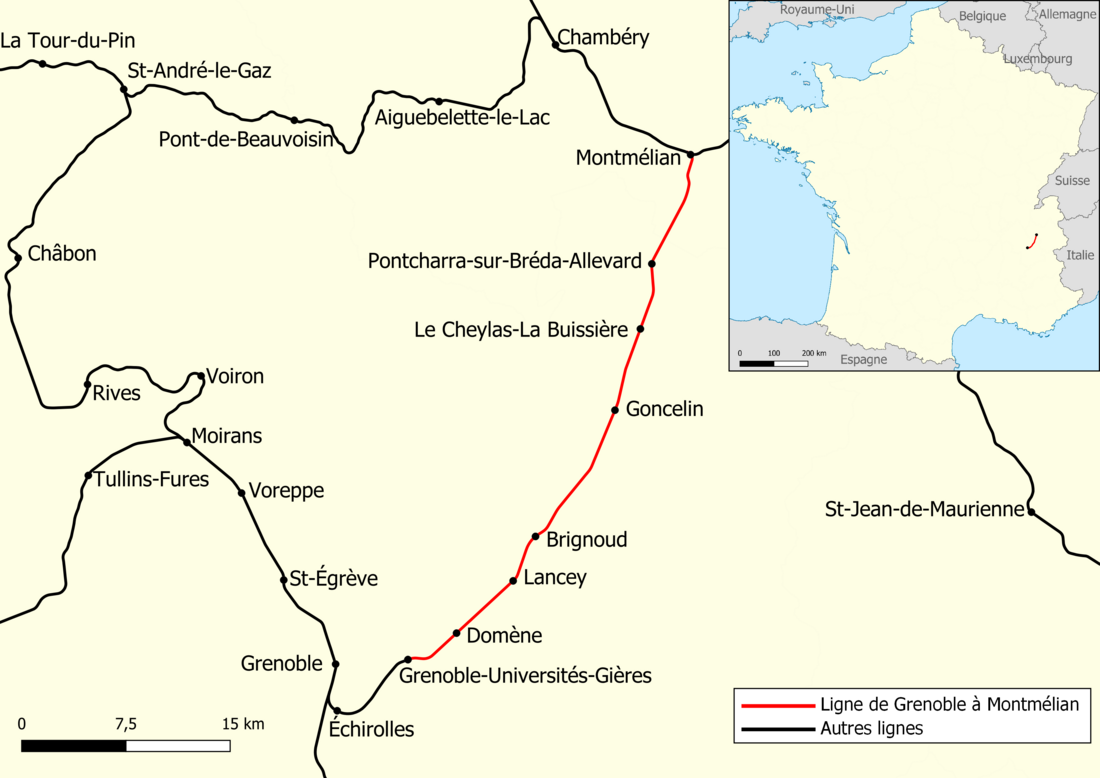 Ligne de Grenoble à Montmélian