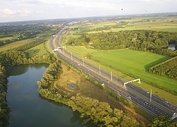 La route européenne 25 au niveau d’Utrecht