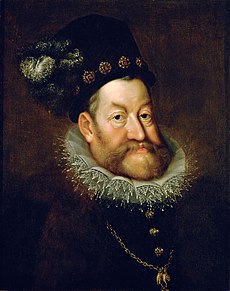 Rudolf II. na dobovom portréte, ktorého autorom je Hans von Aachen