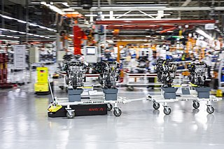 <span class="mw-page-title-main">Automated guided vehicle</span> Type of portable robot