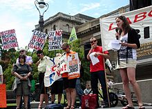 Demonstration in Melbourne (2009) AYCC Melbourne 2009.jpg