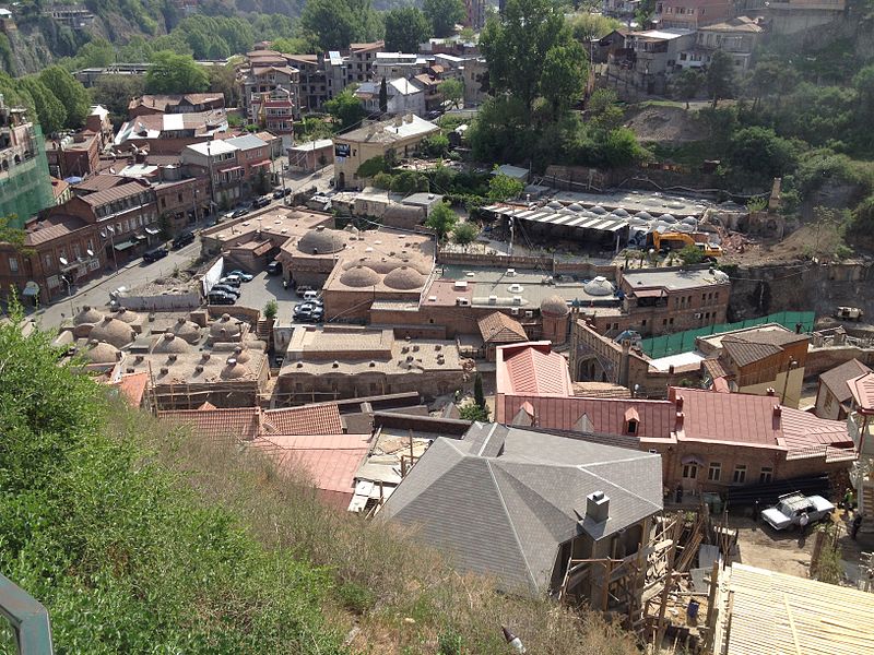 File:Abanotubani bathes. View from Narikala, Tbilisi.jpg