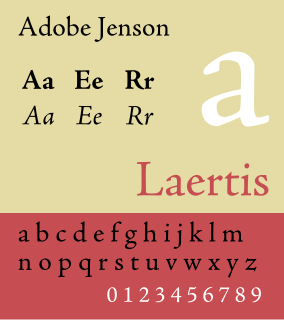 Adobe Jenson typeface