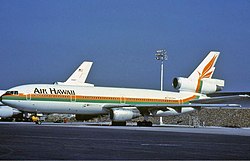 Air Hawaii McDonnell Douglas DC-10 N905WA at Oakland International Airport in 1983