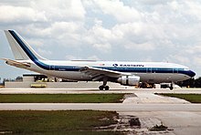 An Eastern Airlines Airbus A300. Texas Air transferred this aircraft to Continental shortly after it acquired Eastern Airbus A300B4-203, Eastern Air Lines AN0207526.jpg