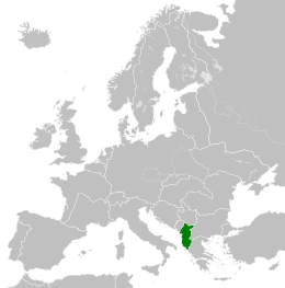 Protettorato italiano del Regno d'Albania - Localizzazione