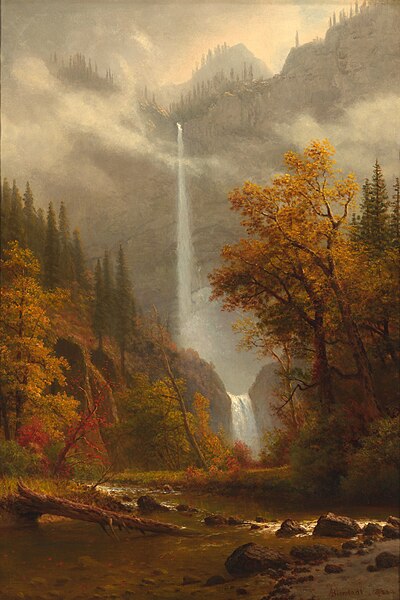 File:Albert Bierstadt - Multnomah Falls.jpg