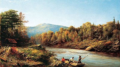 Lumberjacks on the Saint-Maurice River