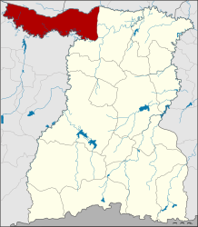 Distretto di Chumphon Buri – Mappa