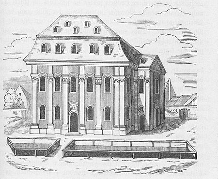 Annenkirche und Kirchhof Dresden 1769