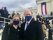 Annie and Chris Coons at the inauguration of Joe Biden in 2021 Annie and Chris Coons at inauguration of Joe Biden.jpg