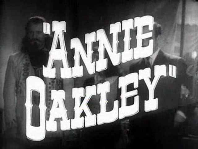 Title card for the trailer of Annie Oakley