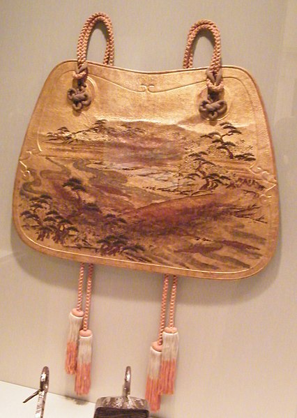 File:Antique Japanese (samurai) aori (saddle flap) 1.jpg