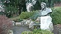 New bust of Anton Chekhov in Badenweiler, 1992