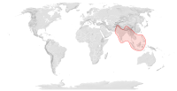 Distribución de A. dorsata