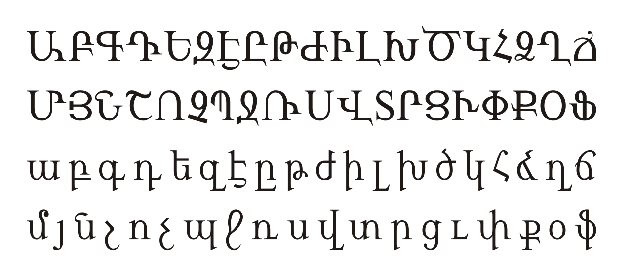 Armenian alphabet - Wikipedia