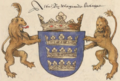 Armoiries du roi Arthur MS français 5233, BnF, Gallica.png