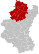 Arrondissement Marche-en-Famenne Belgium Map.svg