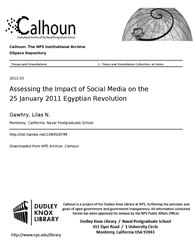 Assessing the Impact of Social Media on the 25 January 2011 Egyptian Revolution