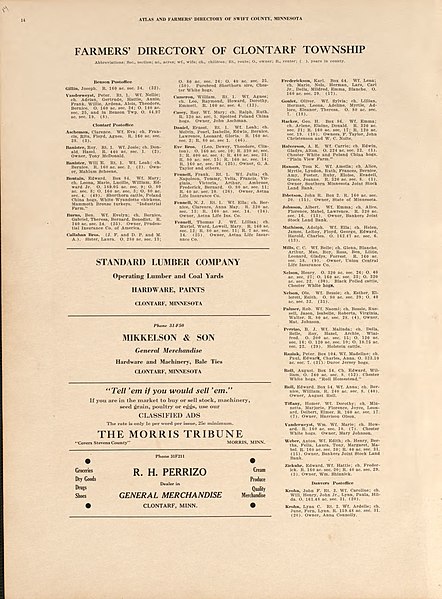 File:Atlas and farmers' directory of Swift County, Minnesota - containing plats of all townships with owners' names, an outline map of the county and a state map of Minnesota, compiled from latest data LOC 2008622001-14.jpg