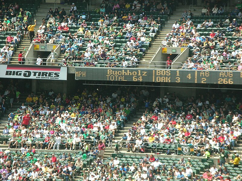 File:Audience at Red Sox at A's 2010-07-21 3.JPG