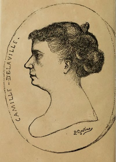 Médaillon représentant Camille Delaville par L. Gastine.