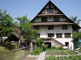 Aumüli with sawmill (left) and mill (under the stairs)