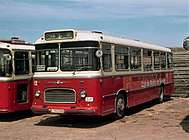 El autobús número 12 en las cocheras de San Vicente dels Horts, el mes de julio de 1979.