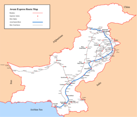 Mapa trasy Awam Express.png