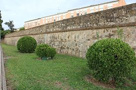 Lienzo de muralla donde estaba la Puerta de Pajaritos