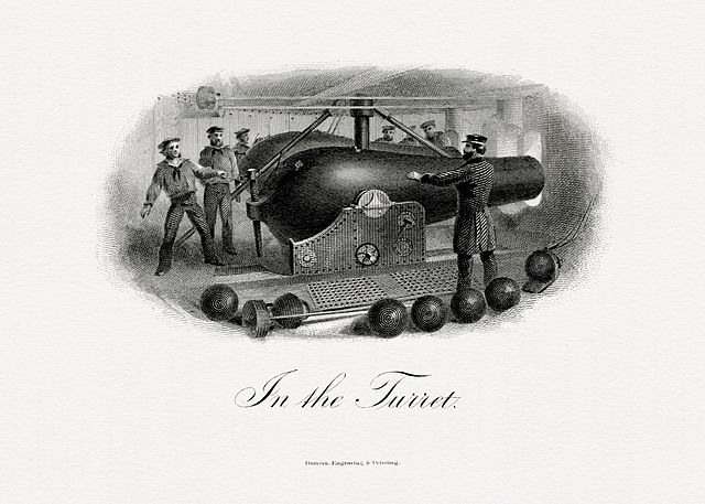BEP vignette In the Turret (engraved before 1863).