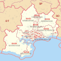 BH postcode area map