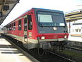 Regionalbahn nach Friedrichshafen Hafen mit Baureihe 628