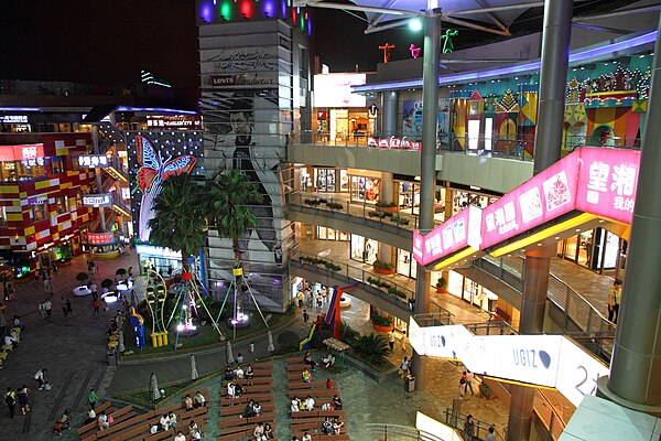 Bailian Xijiao Shopping Mall in Shanghai, at 109,000 square metres (1,170,000 sq ft) a super-regional shopping mall