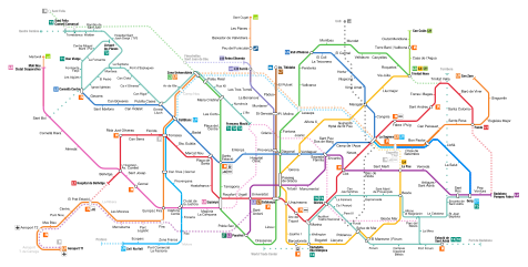 English: Network map Français : Plan du réseau