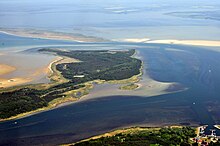 Aerial photograph of the island of Bock