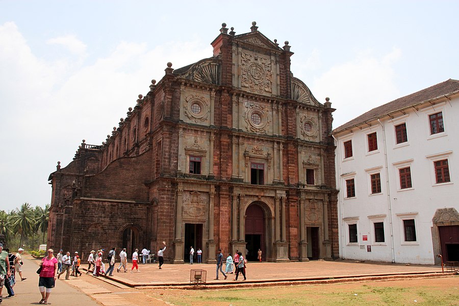 Basilica of Bom Jesus. A World Heritage Site built in Baroque style and completed in 1604 AD. It has the body of St Francis Xavier.