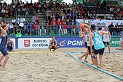 Deutsch: Beachhandball Europameisterschaften 2019 (Beach handball Euro); Tag 6: 7. Juli 2019 – Männerfinale, Dänemark-Norwegen 2:0 (25:18, 19:16) English: Beach handball Euro; Day 6: 7 July 2019 – Men's Final – Denmark-Norway 2:0 (25:18, 19:16)