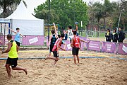 Deutsch: Beachhandball bei den Olympischen Jugendspielen 2018; Tag 6, 12. Oktober 2018; Jungen, Platzierungssspiel Ränge 9-10 – Chinese Taipei (Taiwan)-Uruguay 2:1 English: Beach handball at the 2018 Summer Youth Olympics at 12 October 2018 – Boy's Placement Match 9-10 – Chinese Taipei (Taiwan)-Uruguay 2:1