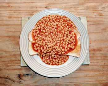 English: Beans on toast